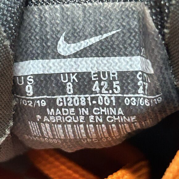 Nike Tennessee Volunteers Zoom Pegasus 36 Shoes Men's 9 Gray Orange Smokey - Picture 9 of 9